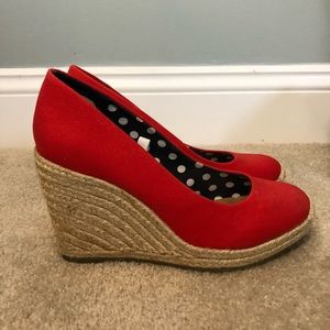 Merona Red Espadrilles wedge from Target